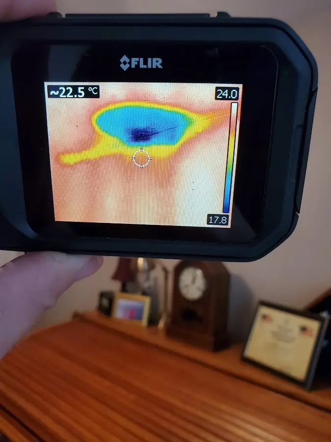 Thermal imaging inspection for water damage in The Woodlands